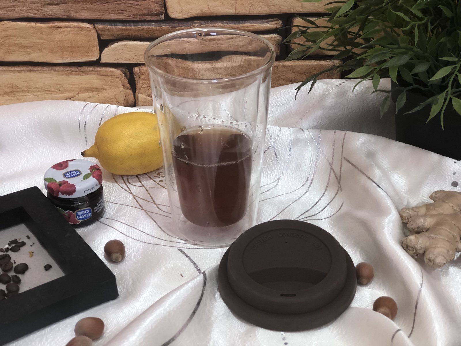 Чашка стекло 350 мл с двойными стенками с силиконовой крышкой Take away 201-4 ✅ базовая цена 188.71 грн. ✔ Опт ✔ Скидки ✔ Заходите! - Интернет-магазин ✅ Фортуна-опт ✅