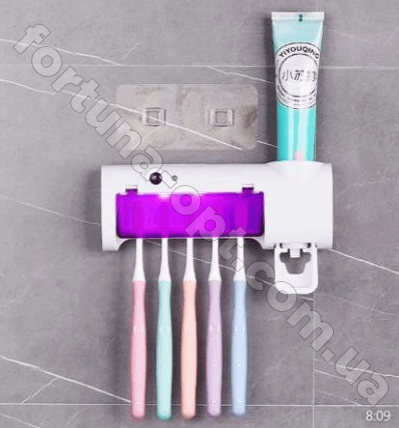 Диспенсер для зубных щеток с дозатором  свитящийся TV 000189 ✅ базовая цена $8.67 ✔ Опт ✔ Скидки ✔ Заходите! - Интернет-магазин ✅ Фортуна-опт ✅