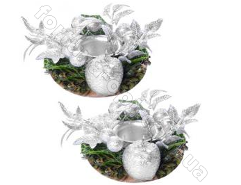 Подсвечник с декором 7,5 см 2 шт/уп 8736 ✅ базовая цена $1.68 ✔ Опт ✔ Акции ✔ Заходите! - Интернет-магазин Fortuna-opt.com.ua.