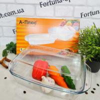 Кастрюля из жаропрочного стекла 3 л -A-Plus - 4006  ➜ Оптом и в розницу ✅ актуальная цена -Интернет магазин ✅ Фортуна ✅