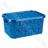 Корзина с крышкой пластиковая Ажур 6 л 0744 ✅ базовая цена 40.73 грн. ✔ Опт ✔ Скидки ✔ Заходите! - Интернет-магазин ✅ Фортуна-опт ✅