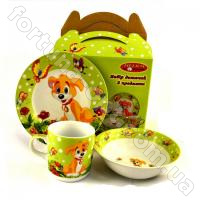 Детский керамический набор 3 пр - 4305 ➜ Оптом и в розницу ✅ актуальная цена - Интернет магазин ✅ Фортуна ✅