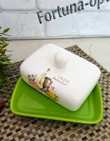 Масленка керамическая Итальянские травы - 3397-13 ✅ базовая цена 188.48 грн. ✔ Опт ✔ Акции ✔ Заходите! - Интернет-магазин Fortuna-opt.com.ua.