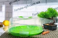 Тортовница пласт. с крышкой 28 см 02082 ✅ базовая цена $3.01 ✔ Опт ✔ Акции ✔ Заходите! - Интернет-магазин Fortuna-opt.com.ua.