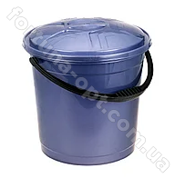 Ведро пластиковое 12 л с крышкой цветное - 0752 ✅ базовая цена 57.19 грн. ✔ Опт ✔ Акции ✔ Заходите! - Интернет-магазин Fortuna-opt.com.ua.