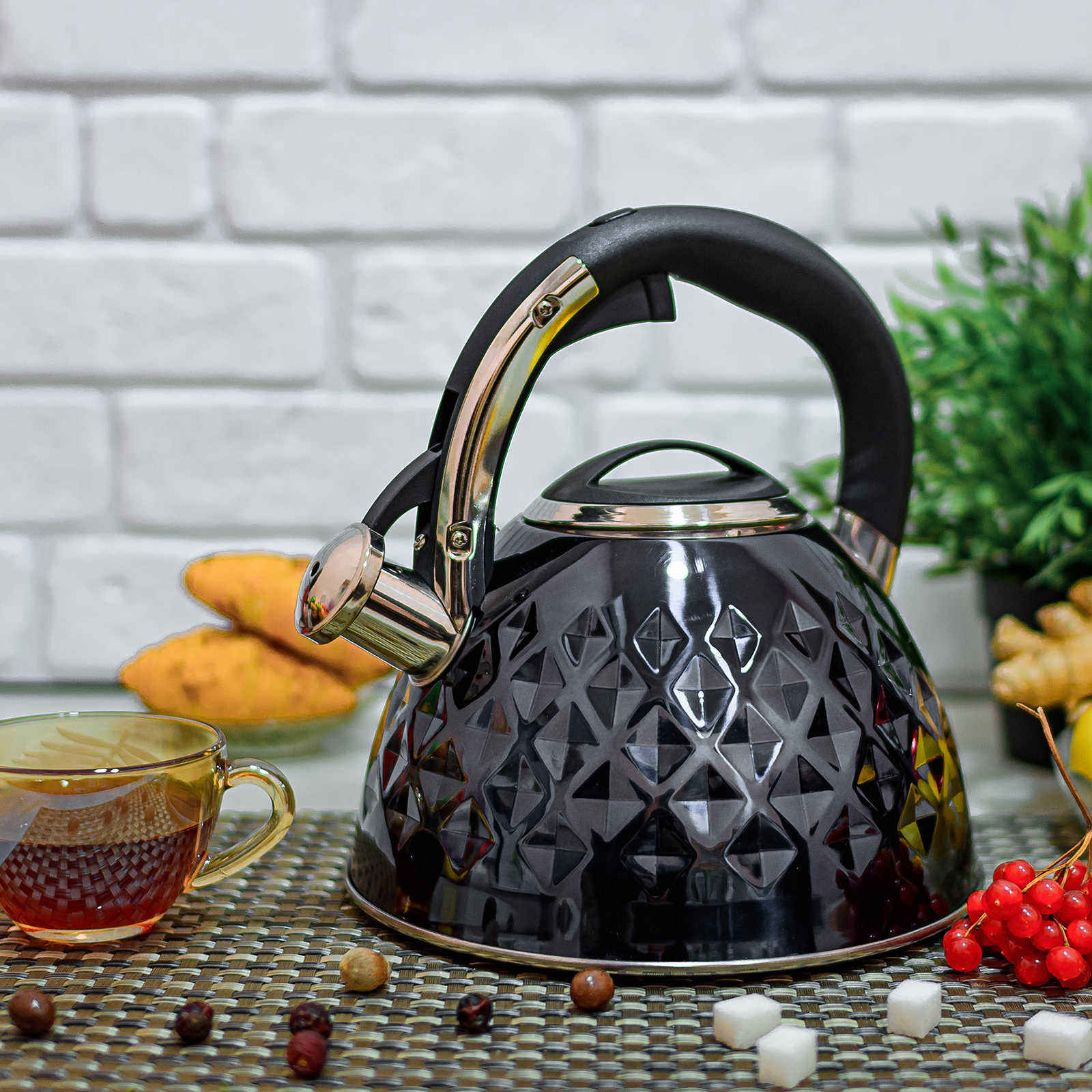 Чайник нержавеющий со свистком Edenberg 3 л EB - 8833 ✅ базовая цена $17.97 ✔ Опт ✔ Скидки ✔ Заходите! - Интернет-магазин ✅ Фортуна-опт ✅