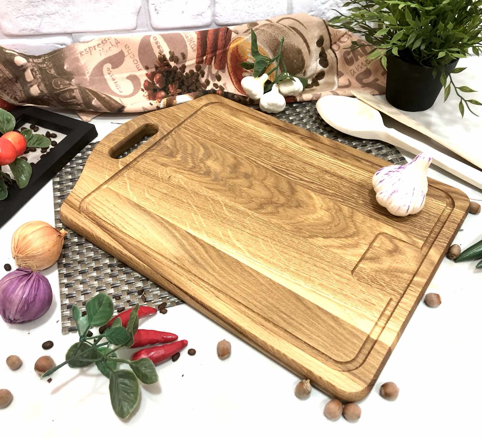 Доска разделочная Ясень 30*45см домик с вырезом  3045дсв ✅ базовая цена 289.13 грн. ✔ Опт ✔ Скидки ✔ Заходите! - Интернет-магазин ✅ Фортуна-опт ✅