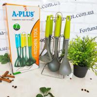 Набор кухонных принадлежностей с силиконовыми ручками A-Plus - 0228 (7 предметов) ✅базовая цена $11.63 ✔ Опт ✔ Акции ✔ Заходите! - Интернет-магазин Fortuna-opt.com.ua.