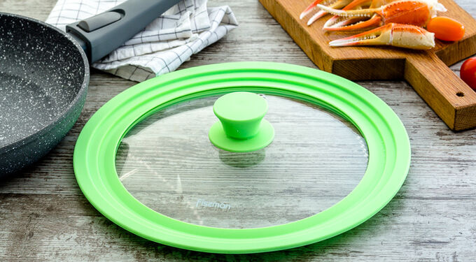 Крышка с силиконовым ободком Frico FRU - 1010B - 20/22/24 см ✅ базовая цена $5.58 ✔ Опт ✔ Скидки ✔ Заходите! - Интернет-магазин ✅ Фортуна-опт ✅