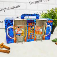 Пивной бокал 2 шт/наб 1143 - 8216 - 500 мл ➜ Оптом и в розницу ✅ актуальная цена -Интернет магазин ✅ Фортуна ✅