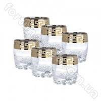 Набор стаканов для виски 305 мл 6 шт. Греческий узор 03-415 ➜ Оптом и в розницу ✅ актуальная цена -Интернет магазин ✅  Фортуна ✅