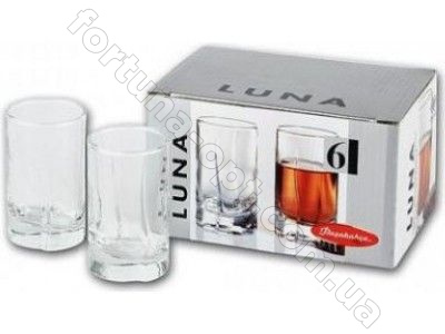 Набор стопок 60 мл LUNA Pasabahce 42043 6 шт  ➜ Оптом и в розницу ✅ актуальная цена -Интернет магазин ✅ Фортуна ✅ 