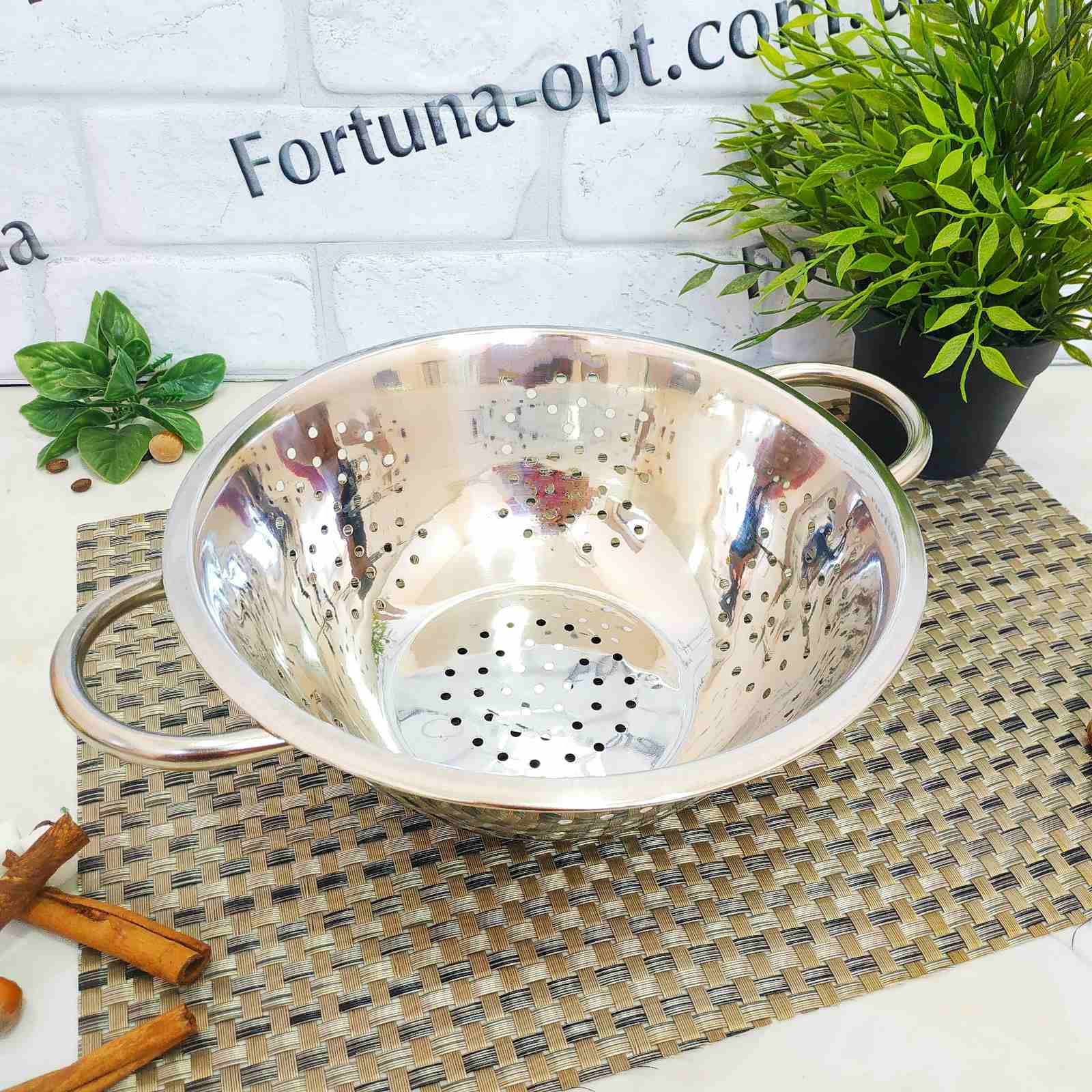 Дуршлаг на ножке нержавеющий A-Plus - 0820 (20 см) ✅ базовая цена $1.98 ✔ Опт ✔ Скидки ✔ Заходите! - Интернет-магазин ✅ Фортуна-опт ✅