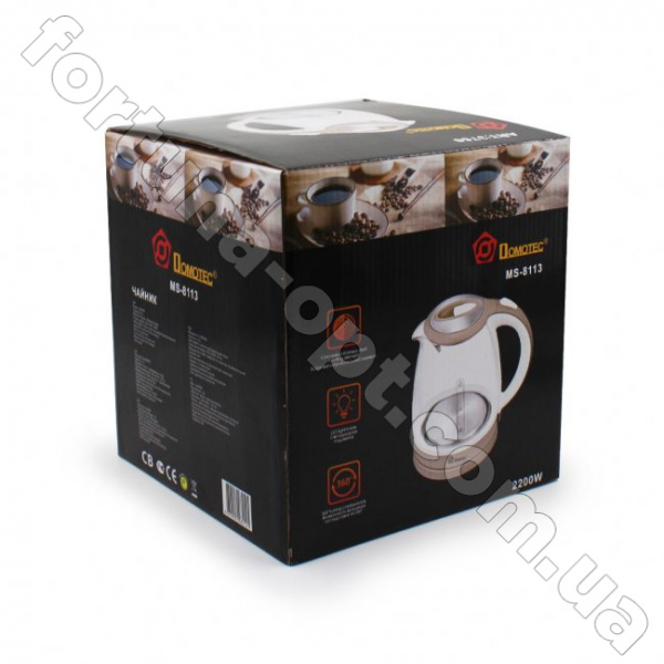 Чайник Domotec MS 8113 - 2200 Вт ✅ базовая цена $8.84 ✔ Опт ✔ Скидки ✔ Заходите! - Интернет-магазин ✅ Фортуна-опт ✅
