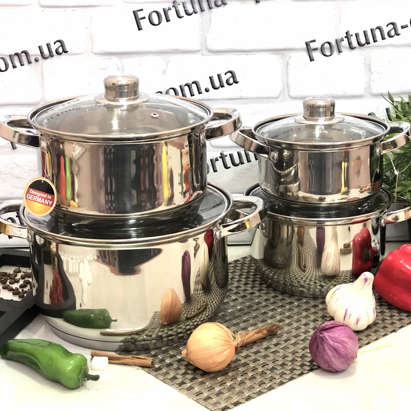 Набор кухонной посуды Edenberg EB - 3734 - 8 предметов➜ Опт и розница ✅ актуальная цена -Интернет магазин ✅ Фортуна ✅