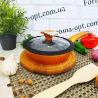 Сковорода А-Plus 20 см с крышкой и мраморным покрытием 3008 ✅ базовая цена $14.86 ✔ Опт ✔ Акции ✔ Заходите! - Интернет-магазин Fortuna-opt.com.ua.