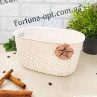 Корзина-плетенка с ручками 23*18*12см 87973 ✅ базовая цена $2.44 ✔ Опт ✔ Акции ✔ Заходите! - Интернет-магазин Fortuna-opt.com.ua.