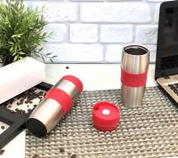 Термокружка 380 мл с силиконовым ободком 2083 Stenson ➜ базовая цена $5.47 ✅ - Интернет-магазин ✅ Фортуна ✅