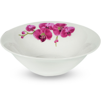 Салатник "7" керам Нежная орхидея 050-33-05 ➜ Оптом и в розницу ✅ актуальная цена - Интернет магазин ✅ Фортуна ✅