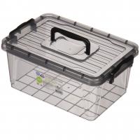 Контейнер плоский с ручкой черный 5л 0025 ➜ Оптом и в розницу ✅ актуальная цена -Интернет магазин ✅ Фортуна ✅