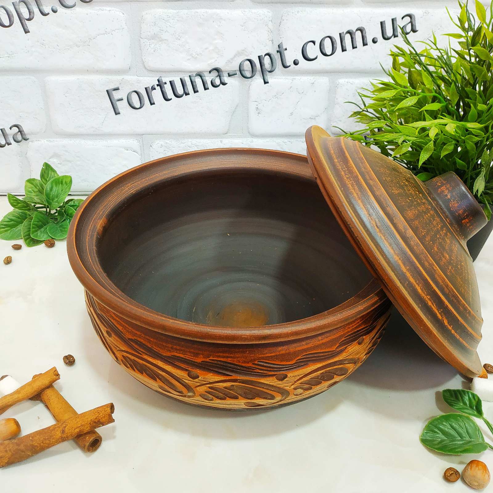 Колбасник из красной глины 2,5 л - 2935 ✅ базовая цена 165.76 грн. ✔ Опт ✔ Скидки ✔ Заходите! - Интернет-магазин ✅ Фортуна-опт ✅