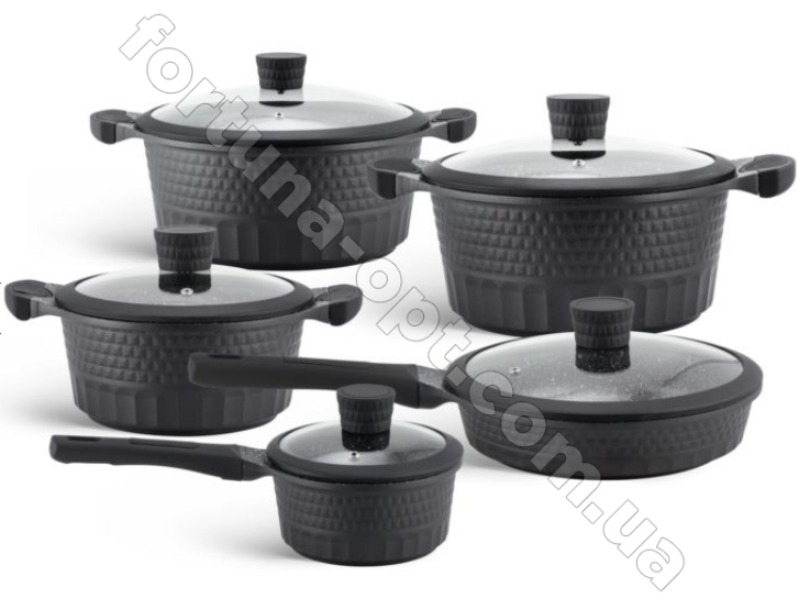 Набор посуды Edenberg EB - 9186 - 10пр, мраморное покрытие ✅ базовая цена $120.77 ✔ Опт ✔ Скидки ✔ Заходите! - Интернет-магазин ✅ Фортуна-опт ✅