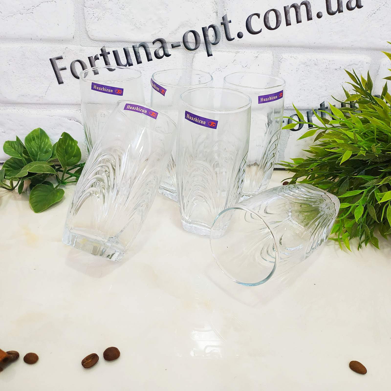 Стаканы высокие 6 шт/наб 66008 (О) ✅ базовая цена 150.25 грн. ✔ Опт ✔ Скидки ✔ Заходите! - Интернет-магазин ✅ Фортуна-опт ✅