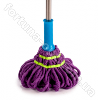 Швабра палубная с отжимом, металлической ручкой и трещоткой - 6116 ➜ Оптом и в розницу ✅ актуальная цена -Интернет магазин ✅ Фортуна ✅