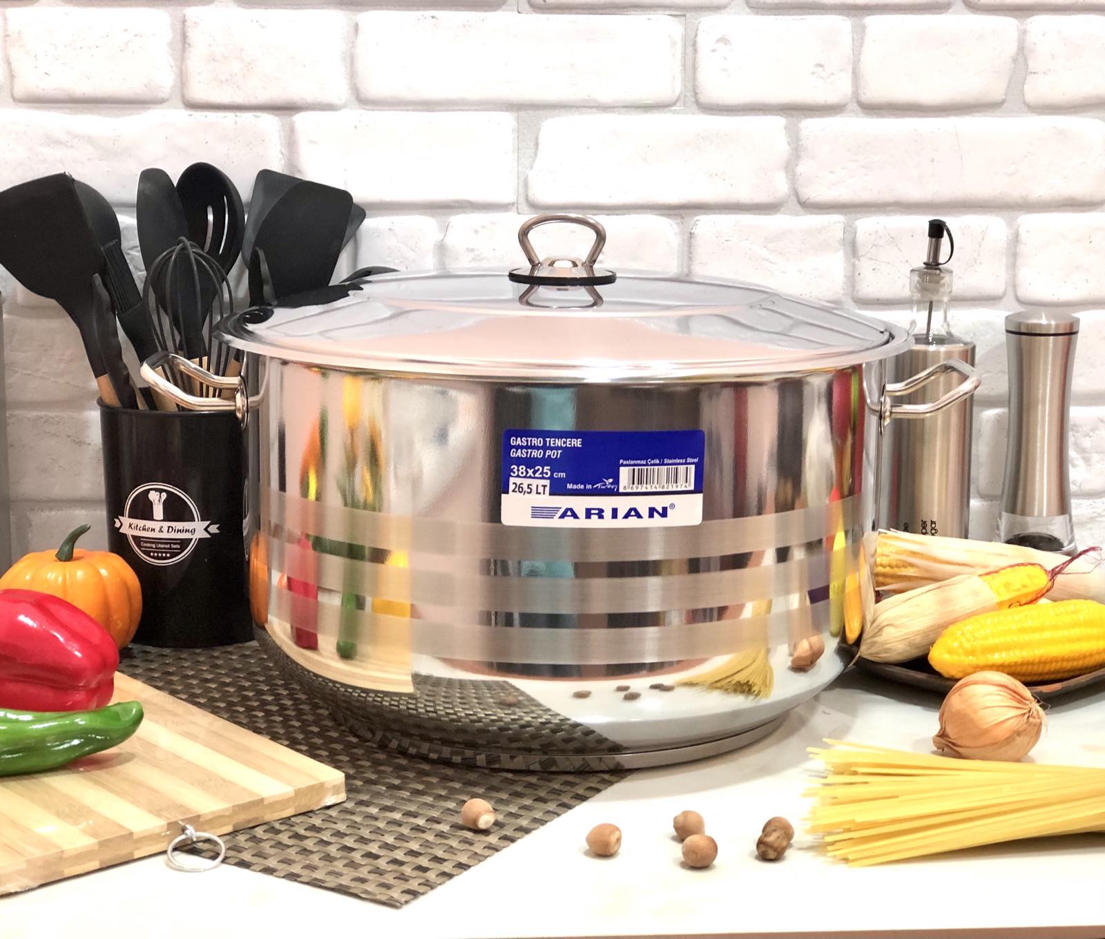 Кастрюля из нержавеющей стали Home Perfect - 2317 - 21 л ✅ базовая цена 1&nbsp;136.05 грн. ✔ Опт ✔ Скидки ✔ Заходите! - Интернет-магазин ✅ Фортуна-опт ✅