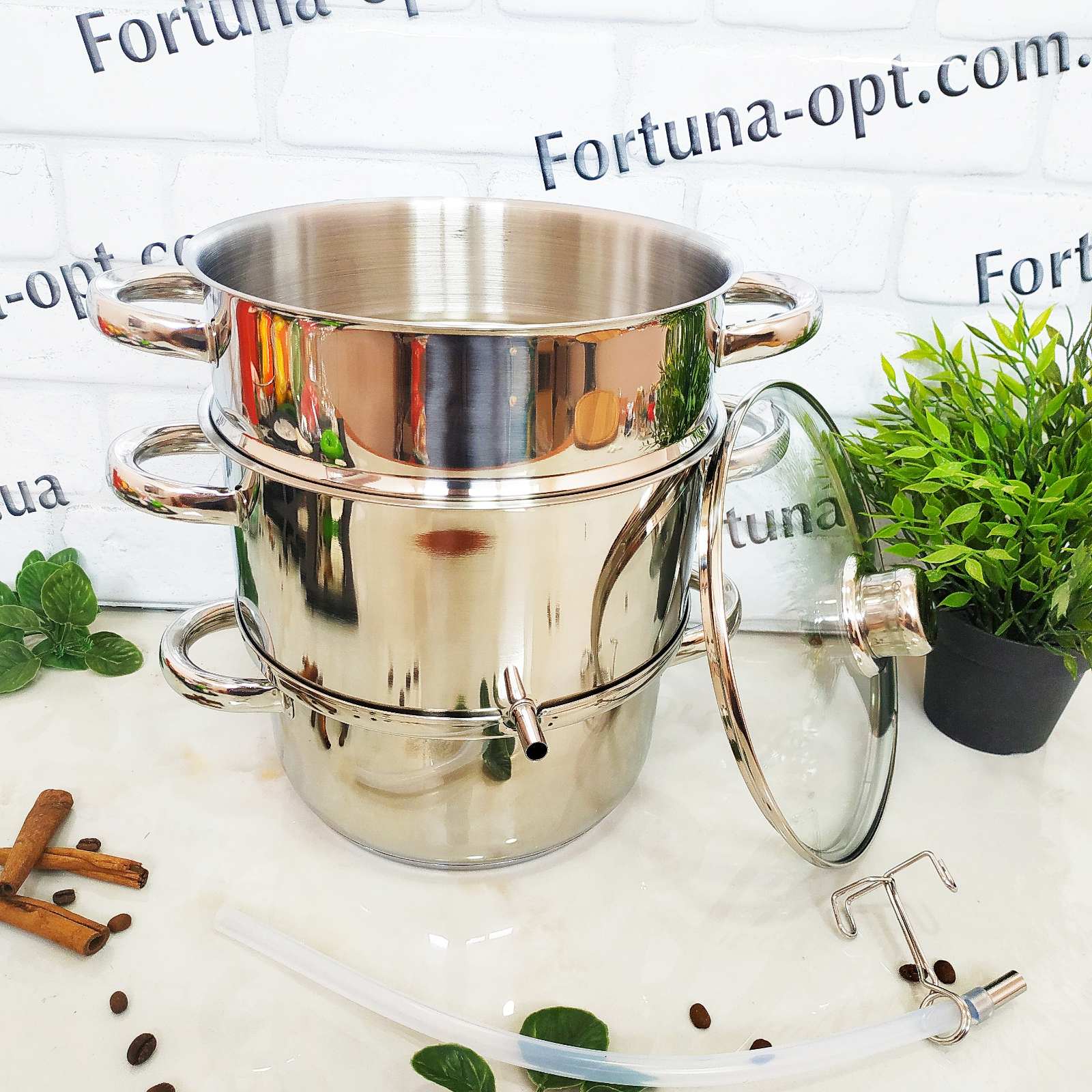 Соковарка из нержавеющей стали A - Plus - 1311 - 5 л ✅ базовая цена $26.85 ✔ Опт ✔ Скидки ✔ Заходите! - Интернет-магазин ✅ Фортуна-опт ✅