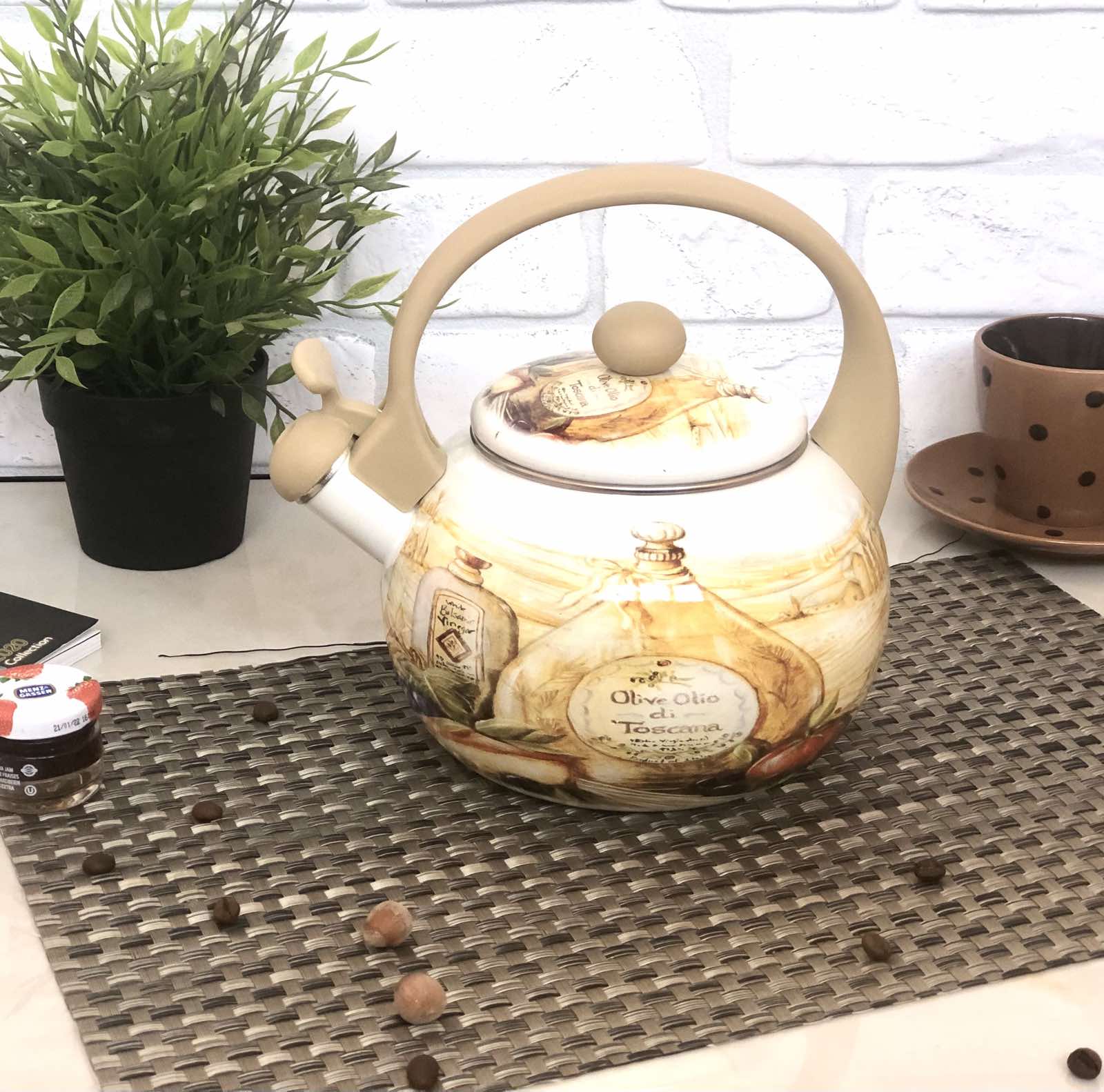 Чайник эмалированный со свистком 2,5 л Edenberg EB - 1779 ✅ базовая цена $12.79 ✔ Опт ✔ Скидки ✔ Заходите! - Интернет-магазин ✅ Фортуна-опт ✅