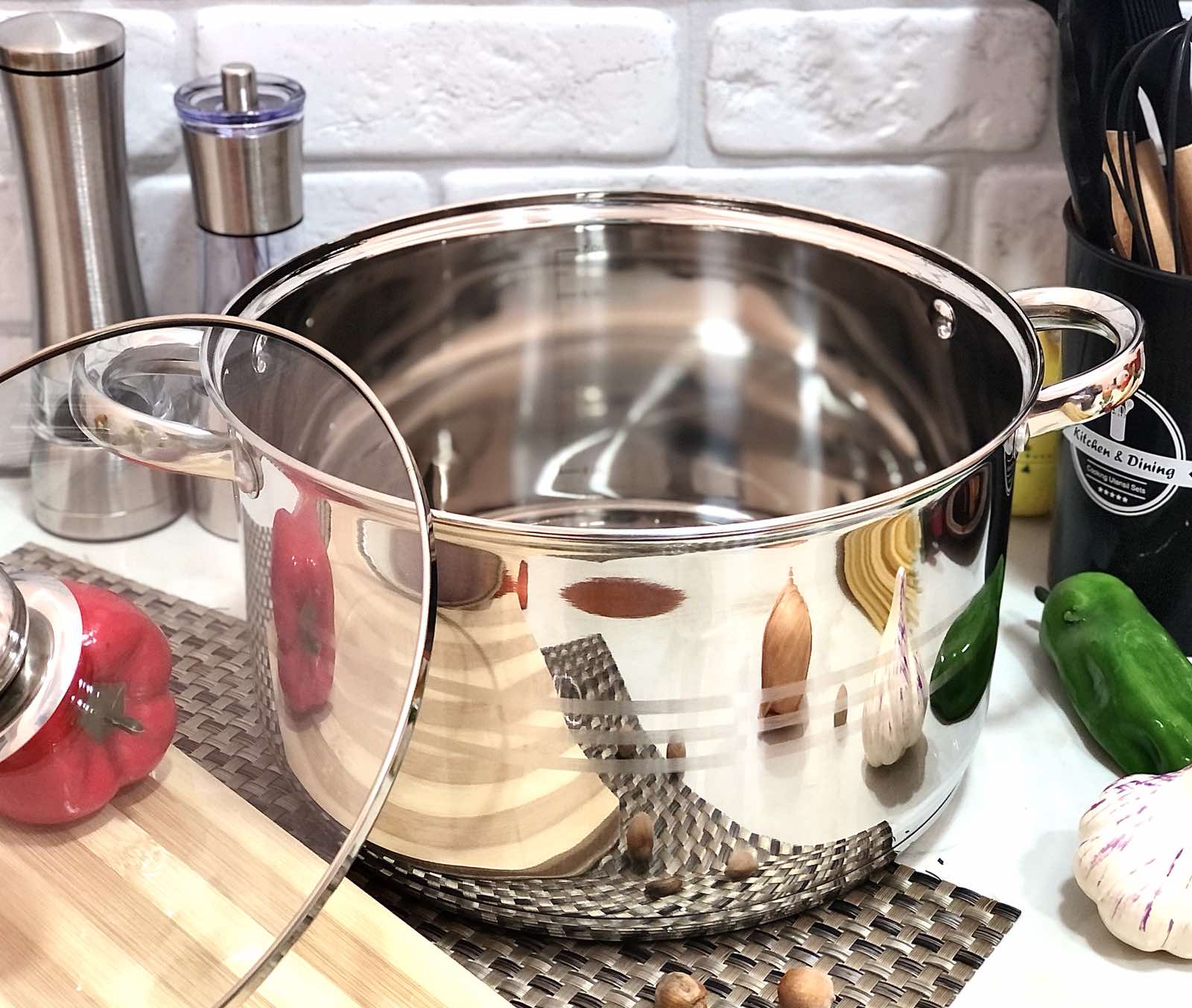 Кастрюля нержавеющая 20,3 л Edenberg EB - 3023 ✅ базовая цена $38.56 ✔ Опт ✔ Скидки ✔ Заходите! - Интернет-магазин ✅ Фортуна-опт ✅