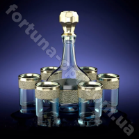 Графин со стопками Золотой карат 22-1164/837 ➜ Оптом и в розницу ✅ актуальная цена -Интернет магазин ✅  Фортуна ✅