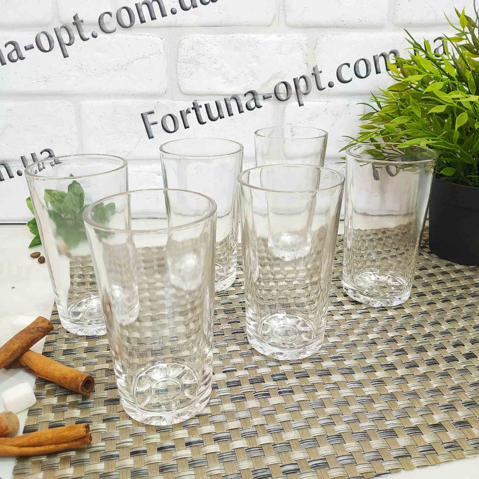 Стаканы "Ecomo" 6 шт/набор 240 мл высокие 0240 ✅ базовая цена 148.59 грн. ✔ Опт ✔ Скидки ✔ Заходите! - Интернет-магазин ✅ Фортуна-опт ✅