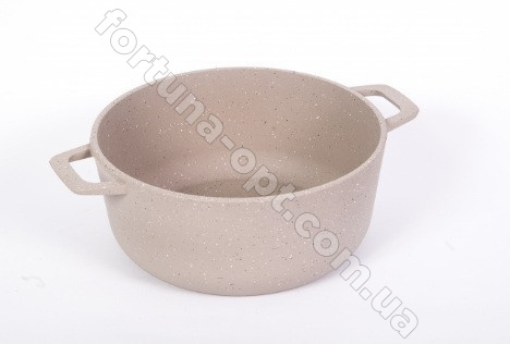 Казан - кастрюля со стеклянной крышкой светло - серый гранит Талко AA 3204 - 4 л ✅ базовая цена 657.90 грн. ✔ Опт ✔ Скидки ✔ Заходите! - Интернет-магазин ✅ Фортуна-опт ✅