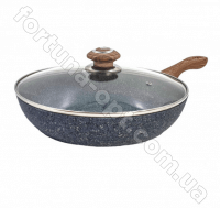 Сковорода Benson BN - 544 (28 см) с крышкой, антипригарное гранитное покрытие ✅ базовая цена $19.67 ✔ Опт ✔ Акции ✔ Заходите! - Интернет-магазин Fortuna-opt.com.ua.