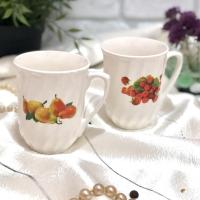 Чашка керамическая 270 мл Цветы Фрукты - 2610 ✅ базовая цена 16 грн. ✔ Опт ✔ Акции ✔ Заходите! - Интернет-магазин Fortuna-opt.com.ua.