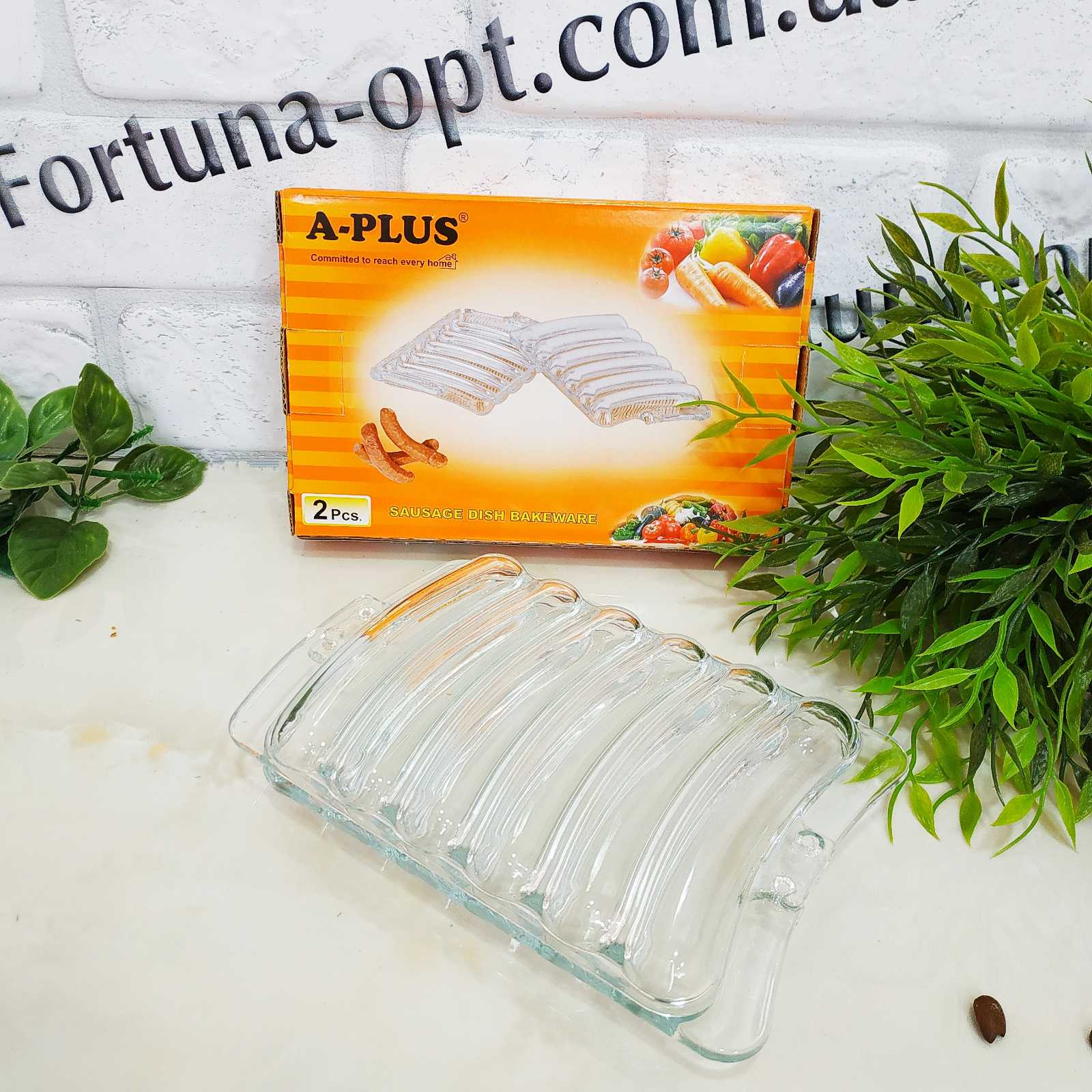 Противень стеклянный для выпечки колбасных изделий A-Plus - 1089 ✅ базовая цена $4.64 ✔ Опт ✔ Скидки ✔ Заходите! - Интернет-магазин ✅ Фортуна-опт ✅