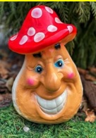 Гриб керамический улыбка 1811 ➜ Оптом и в розницу ✅ актуальная цена -Интернет магазин ✅ Фортуна ✅