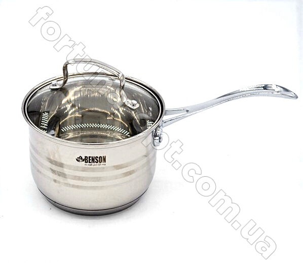 Набор кастрюль из нержавеющей стали Benson BN - 203➜ Опт и розница ✅ актуальная цена -Интернет магазин ✅ Фортуна ✅