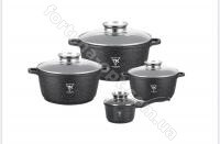 Набор кастрюль Top Kitchen черный TK 00050 ✅ базовая цена $46.18 ✔ Опт ✔ Акции ✔ Заходите! - Интернет-магазин Fortuna-opt.com.ua.