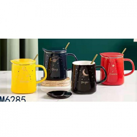 Чашка с кр и ложк 450 мл "Space" 00925 (Ст) ✅ базовая цена $5.07 ✔ Опт ✔ Скидки ✔ Заходите! - Интернет-магазин ✅ Фортуна-опт ✅