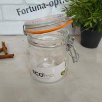 Бугельная банка с зажимом Ecomo Бугель 500 мл 22504 ✅ базовая цена 67.49 грн. ✔ Опт ✔ Акции ✔ Заходите! - Интернет-магазин Fortuna-opt.com.ua.