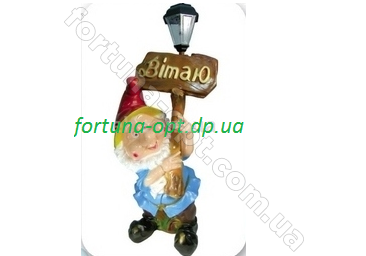 Гном мультяшка средний Вiтаю 0087 (полимер) ➜ Оптом и в розницу ✅ актуальная цена -Интернет магазин ✅ Фортуна ✅