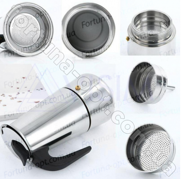 Гейзерная кофеварка A-PLUS - 2089 450 мл ✅ базовая цена $10 ✔ Опт ✔ Скидки ✔ Заходите! - Интернет-магазин ✅ Фортуна-опт ✅