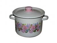 Кастрюля эмалированная 7л 1620/2 Анабель молочная ➜ Оптом и в розницу ✅ актуальная цена -Интернет магазин ✅ Фортуна ✅