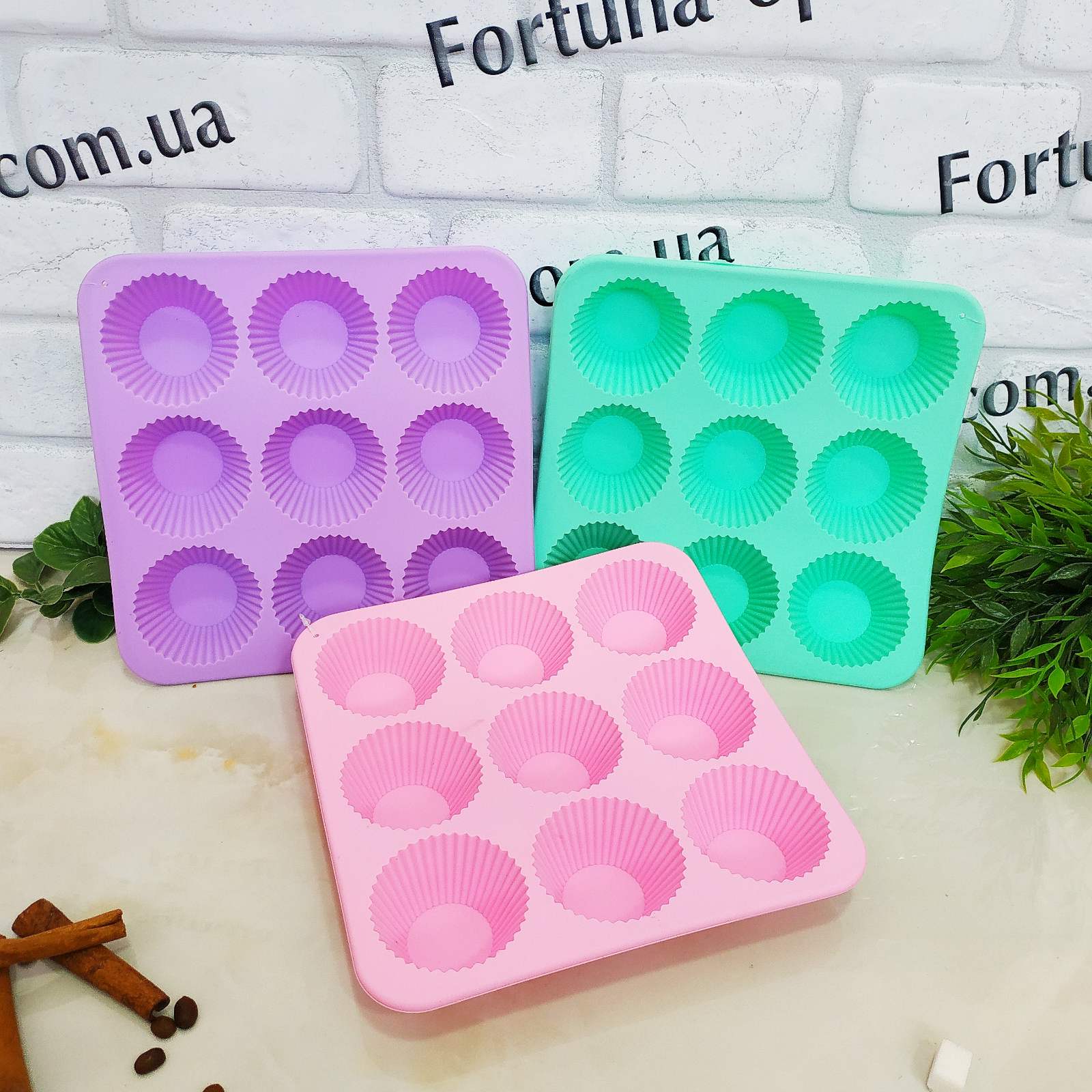 Форма силиконовая для выпечки кексов A-Plus - 1967 9 ячеек ✅ базовая цена $2.24 ✔ Опт ✔ Скидки ✔ Заходите! - Интернет-магазин ✅ Фортуна-опт ✅