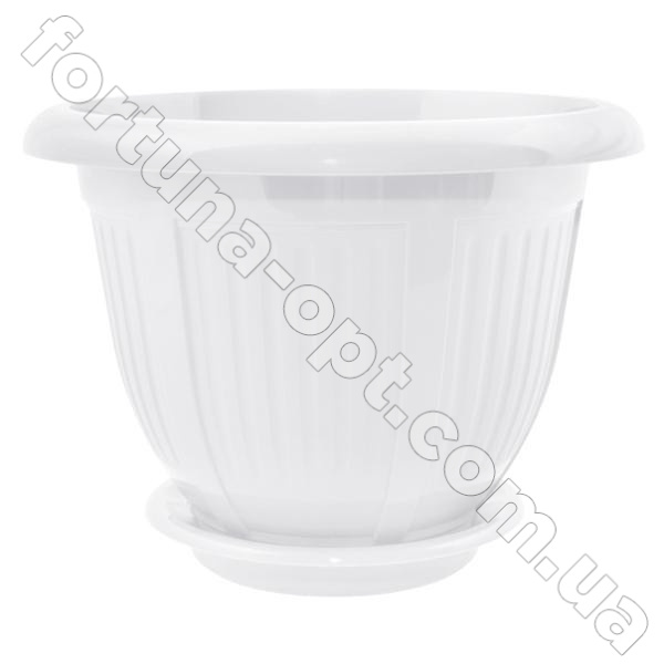 Горшок цветочный Волна 24*19 см - 0321 ✅ базовая цена 33.96 грн. ✔ Опт ✔ Скидки ✔ Заходите! - Интернет-магазин ✅ Фортуна-опт ✅