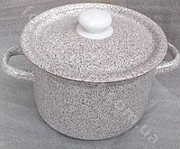 Кастрюля эмалированная 5,5 л 1617/1 Мрамор ➜ Оптом и в розницу ✅ актуальная цена -Интернет магазин ✅ Фортуна ✅