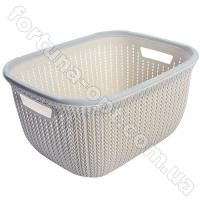 Корзина-плетенка пластиковая 43*31*22 см - Stenson - 85728 ✅ базовая цена $5.73 ✔ Опт ✔ Акции ✔ Заходите! - Интернет-магазин Fortuna-opt.com.ua.